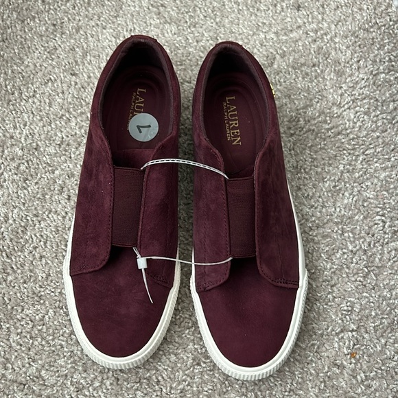 RALPH LAUREN SUEDE SNEAKERS SHOES SIZE 7 BRAND NEW - Picture 6 of 9